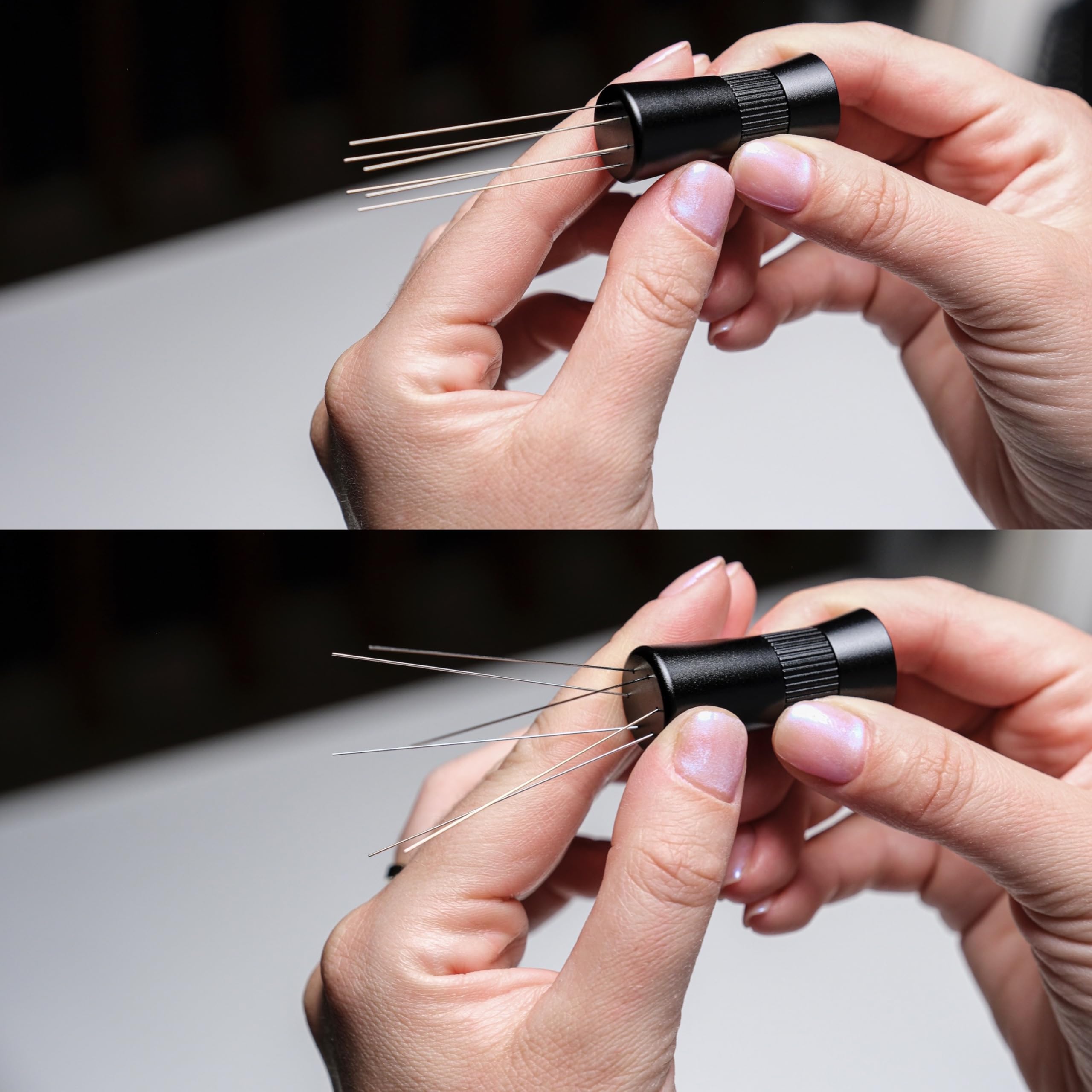 KNODOS detail of 120-degree angle adjustment enabling targeted passes