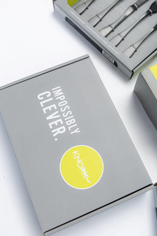 Knork brushed matte finish under lighting preserving scratch-resistant look