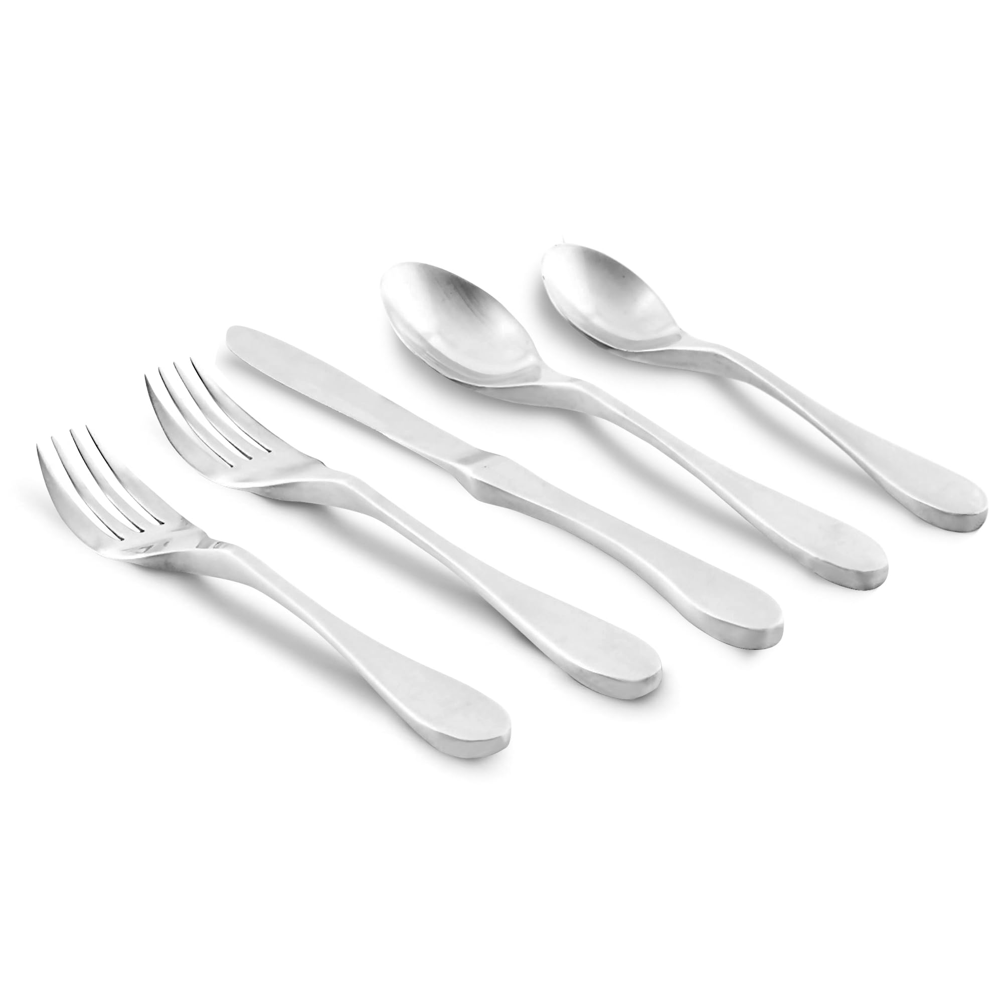 Knork close-up of handle showing ergonomic grip for comfortable dining