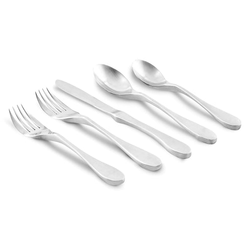 Knork close-up of handle showing ergonomic grip for comfortable dining