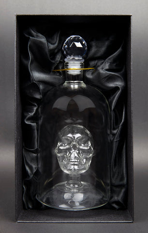 Kobi & Knight decanter filled with amber spirit shows enhanced liquid color
