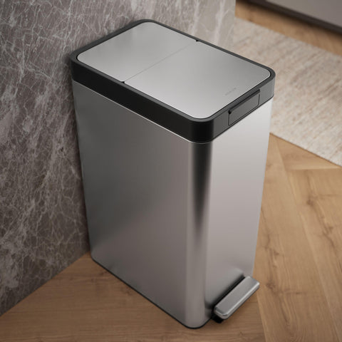 Kohler rotating bag locking rim for secure bags and faster changes
