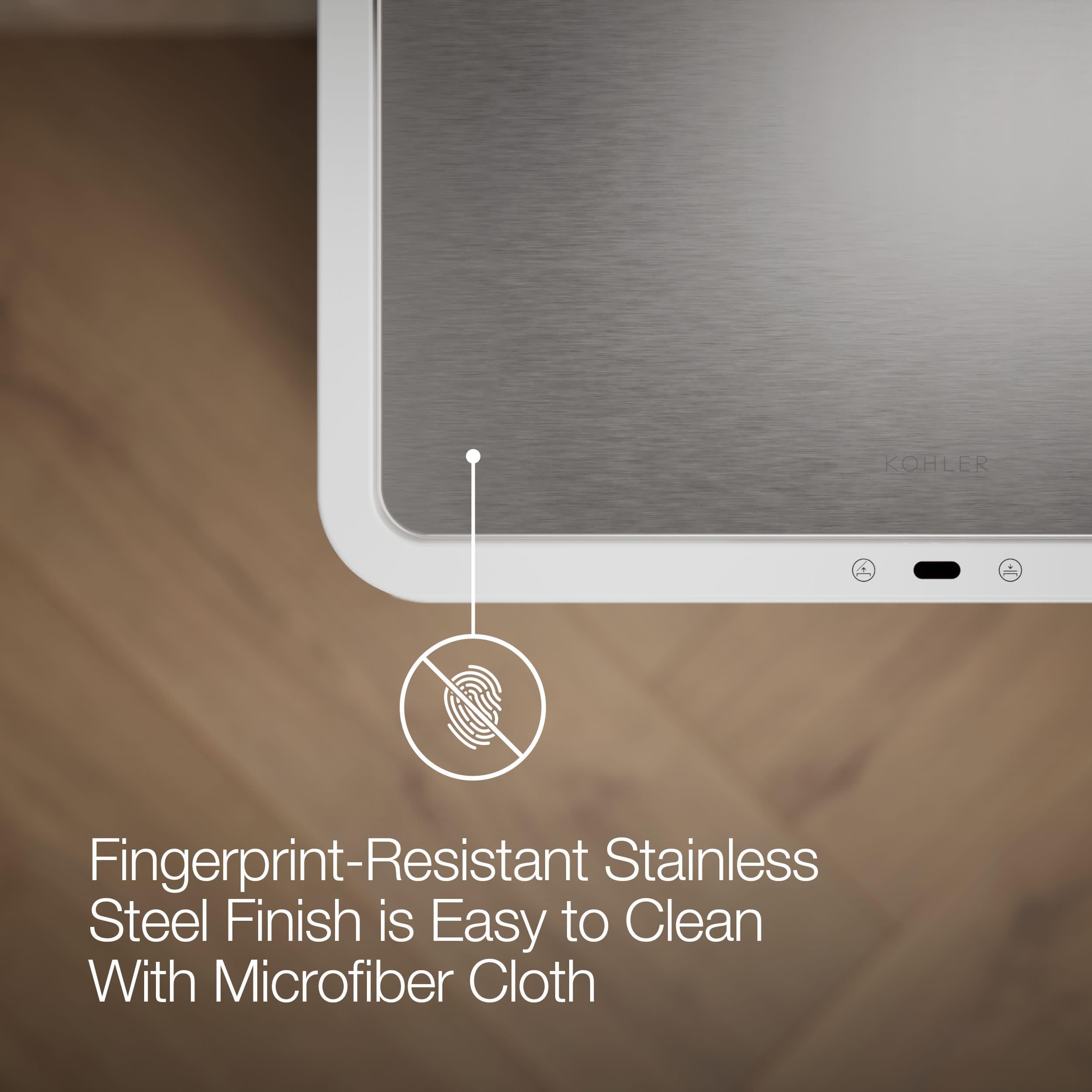 Kohler USB charging port and cable included for convenient sensor power