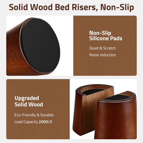 KOIKEY risers under bed creating extra storage space benefit