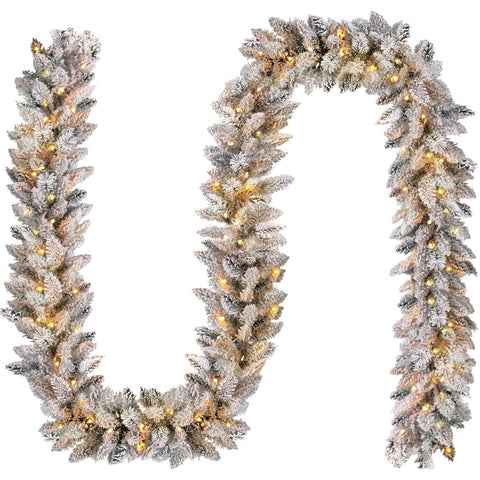 KOIUEYW front packaging showing full 9ft garland and warm light benefit