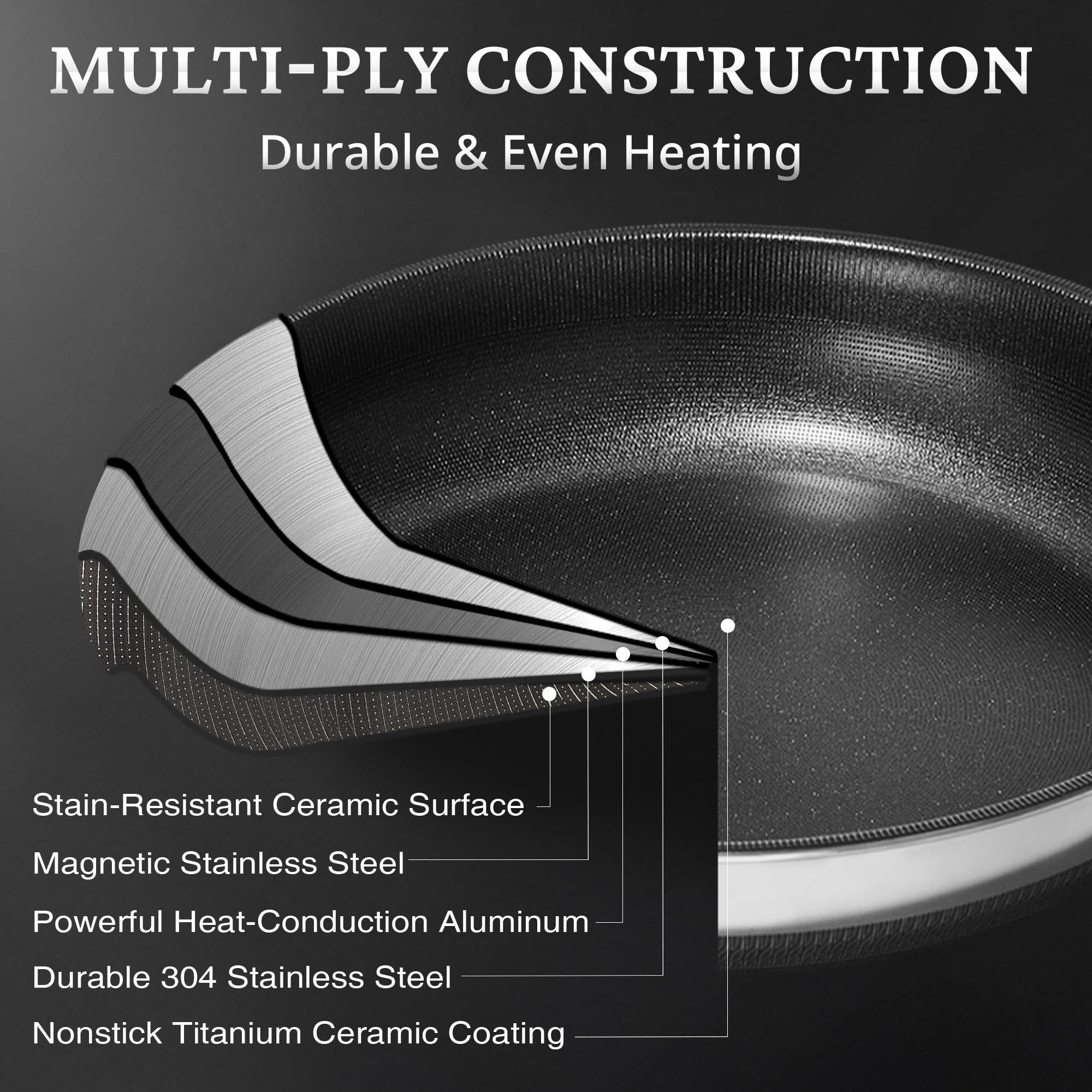 KOKHUB mirror‑polished handle detail offering comfortable grip and cooler touch