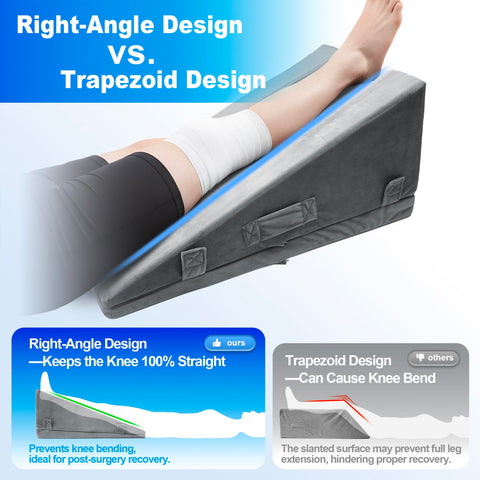 kokoslo side profile showing right-angle design, ensures the knee stays fully straight