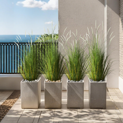 KOL detailed shot of onion-style grass blades showing natural matte finish