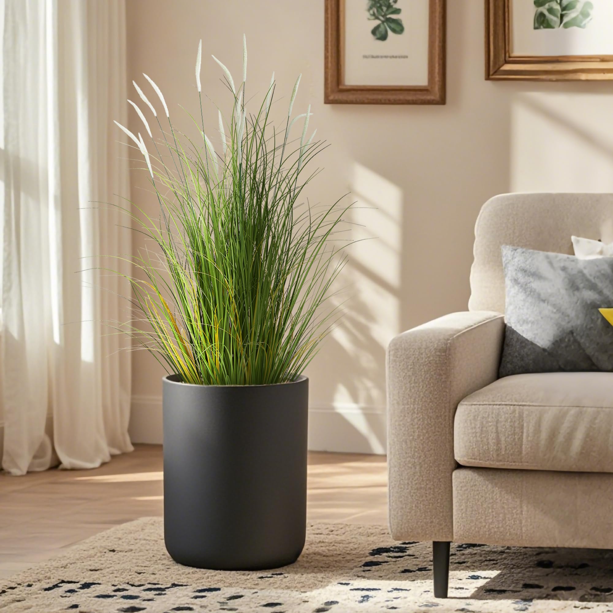 KOL pair of stems styled in a tall vase adding vertical height and balance