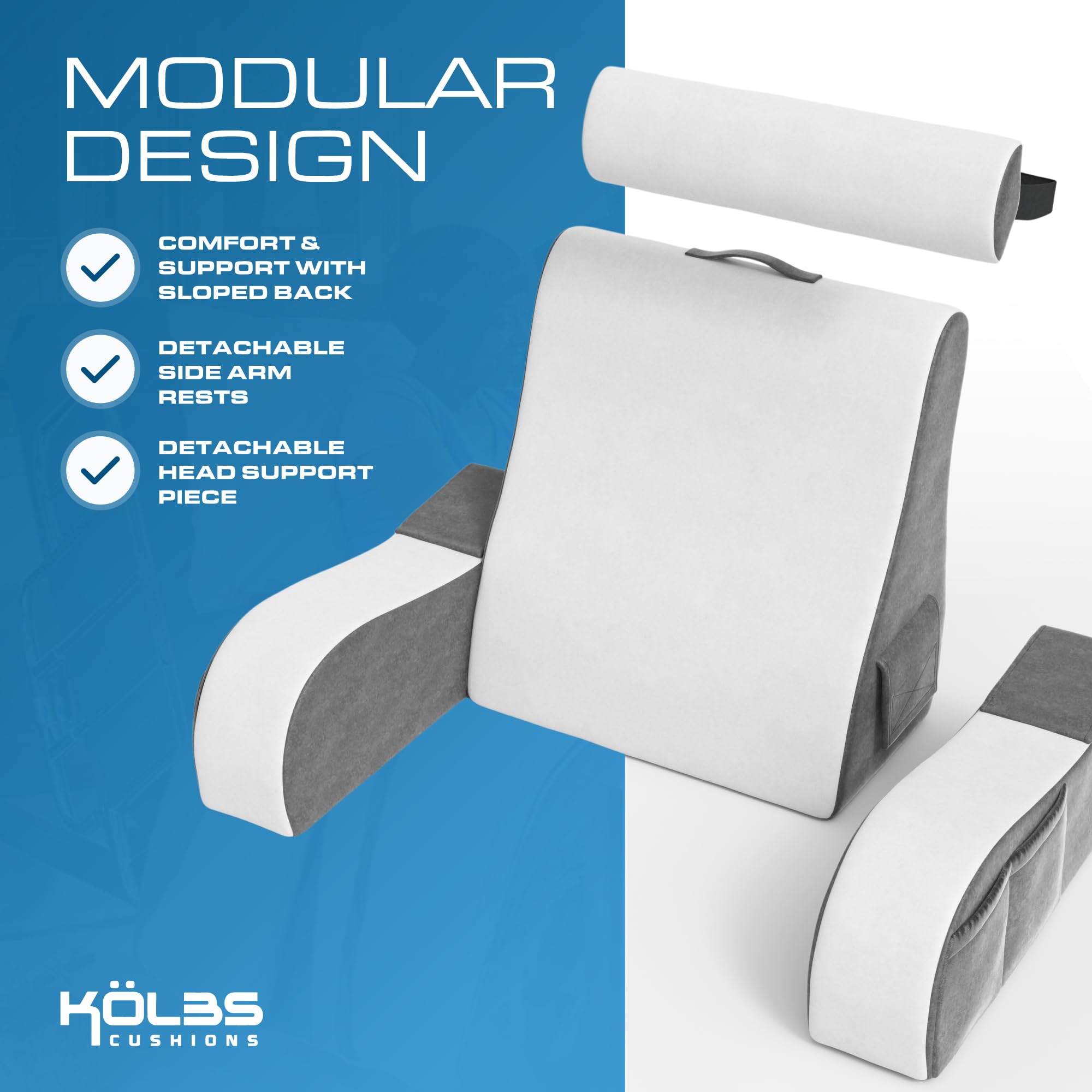 Kölbs plush velvet cover close-up highlighting soft feel and easy care