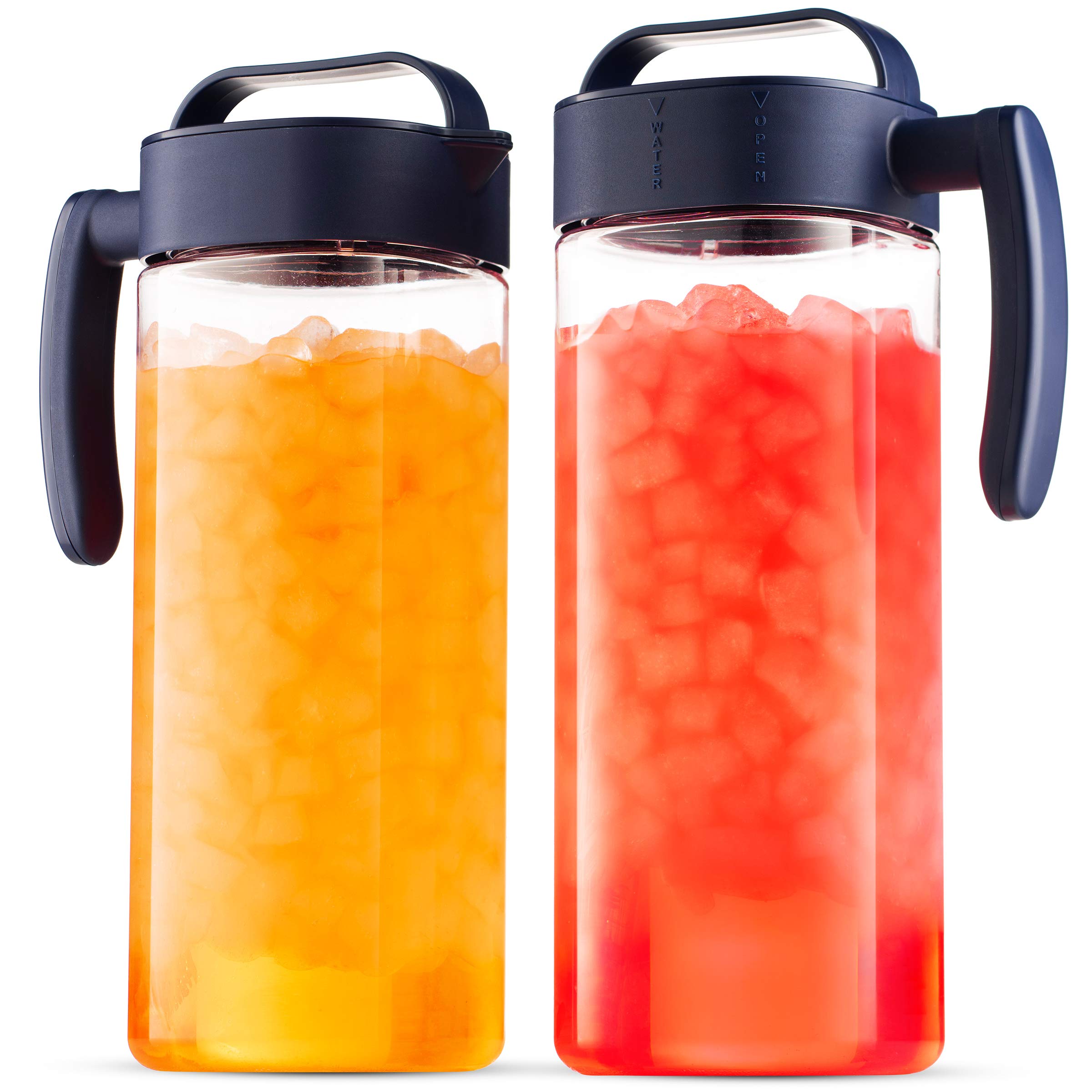 Komax top view wide mouth opening showing easy filling and ice insertion benefit