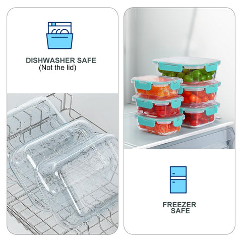 KOMUEE 13oz portion container with salad demonstrating portion control and portability