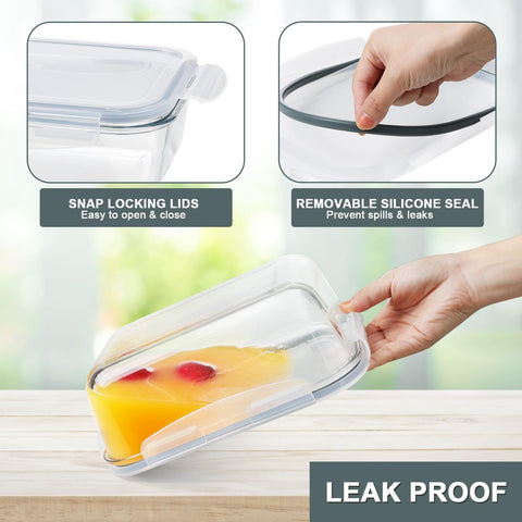 KOMUEE 63oz container filled with leftovers illustrating large-batch meal storage convenience