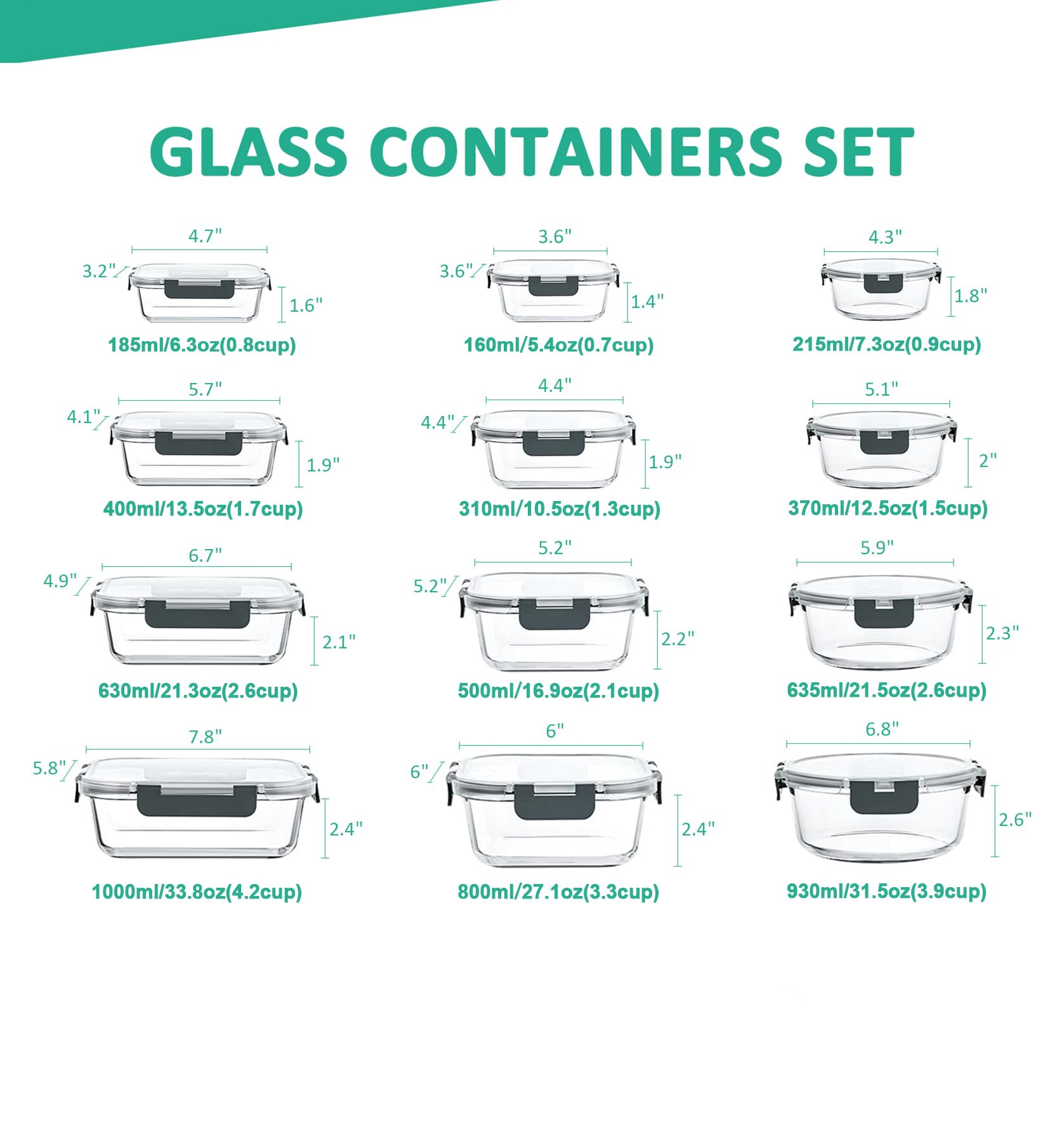 KOMUEE close-up borosilicate glass texture highlighting oven and freezer safety