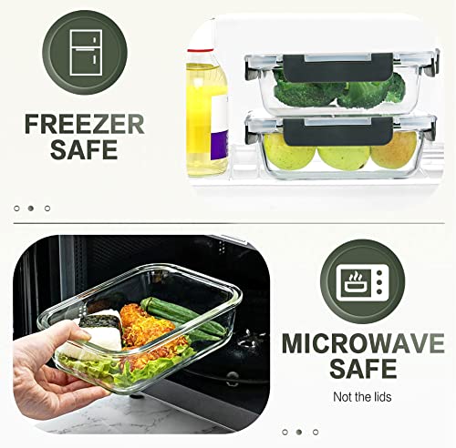 KOMUEE stacked containers in refrigerator demonstrating space-saving and visible organization