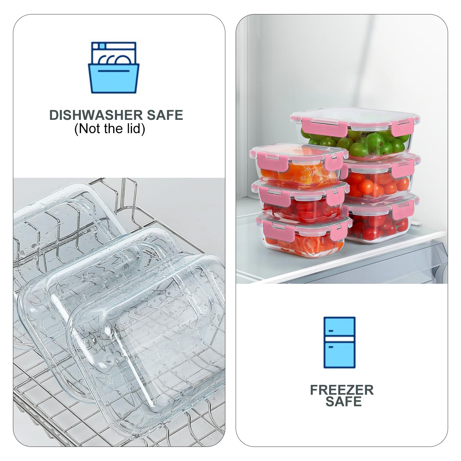 KOMUEE lid detail with removable silicone ring showing airtight leak-prevention