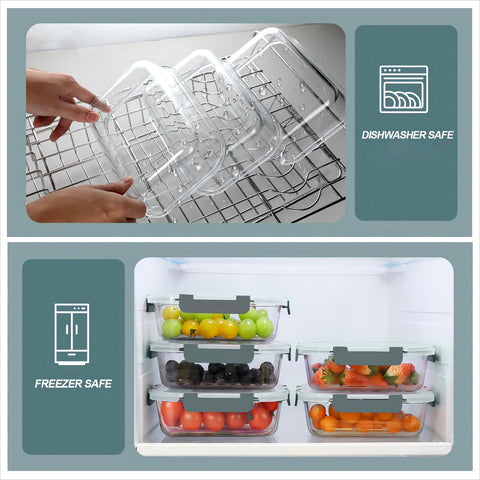 KOMUEE stacked containers demonstrating space-saving and neat storage benefit