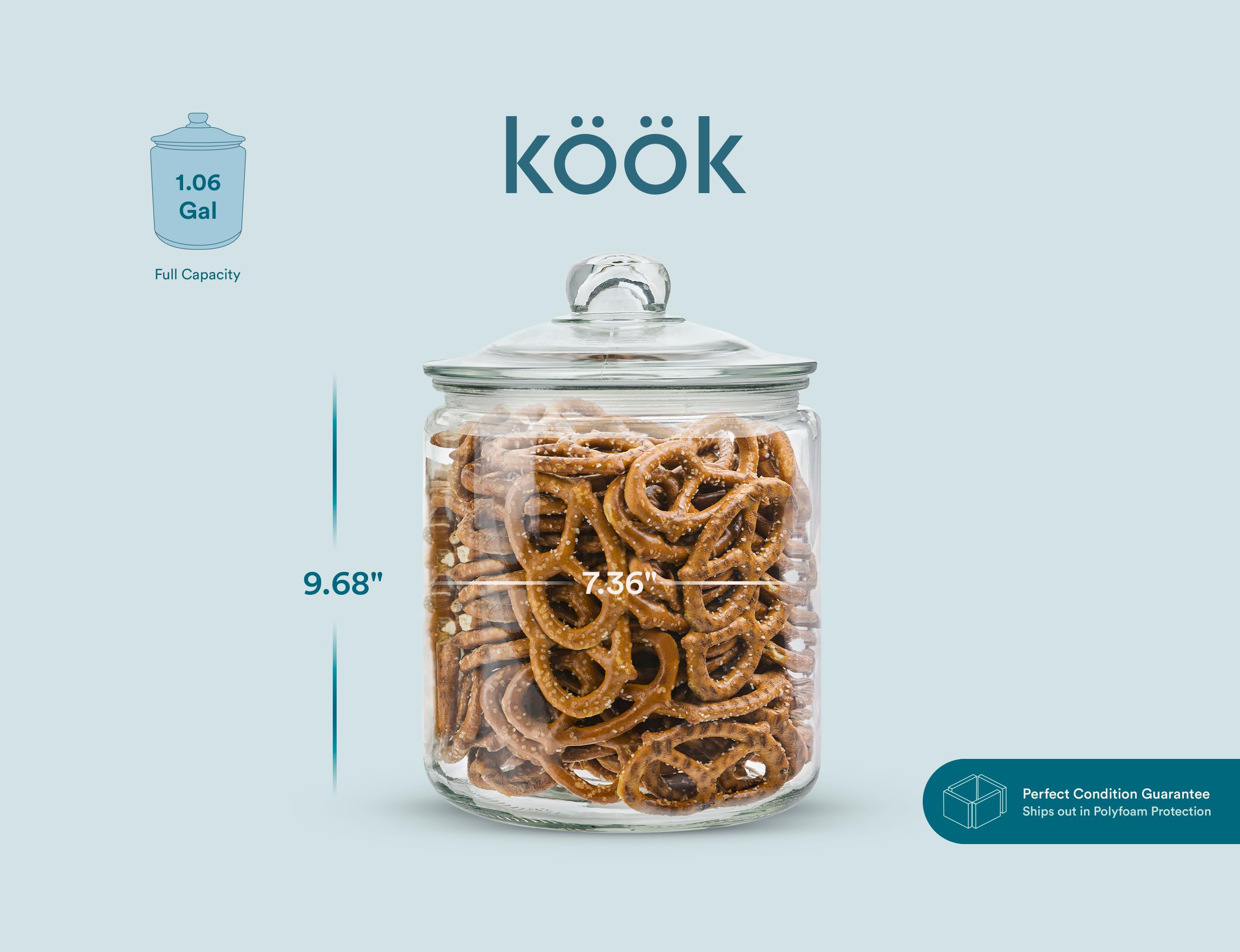 KooK jars styled in bathroom showing multiroom use and tidy apothecary look