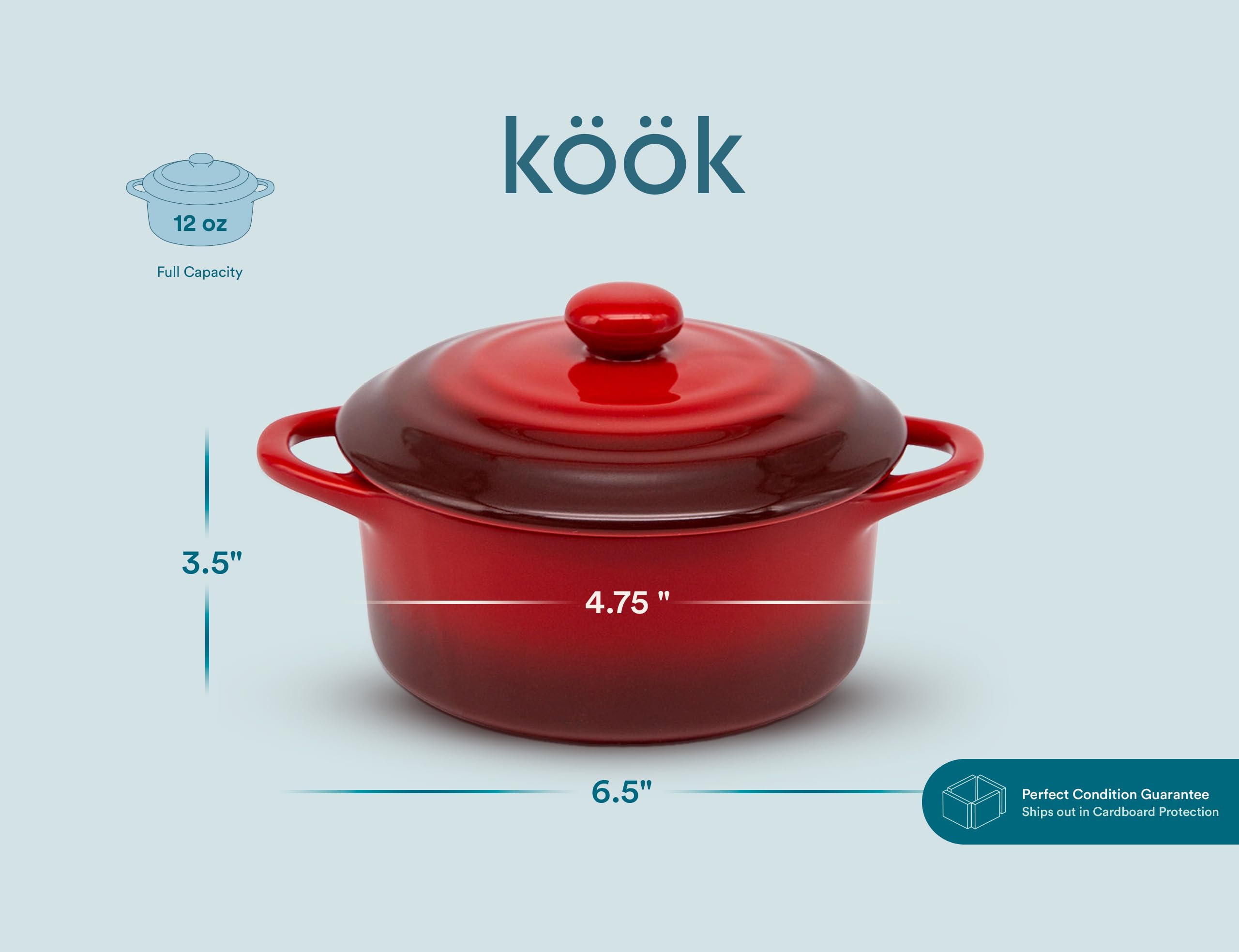 KooK stacked cocottes in cabinet showing storage benefit: space-saving organization