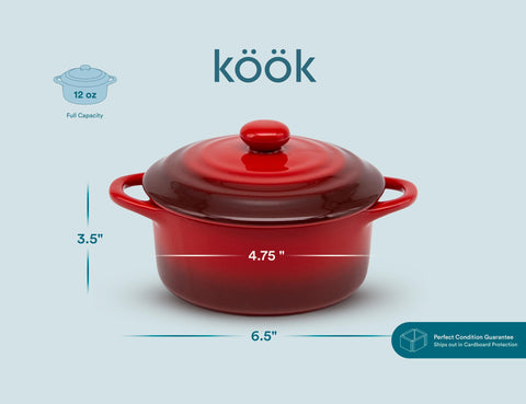 KooK stacked cocottes in cabinet showing storage benefit: space-saving organization