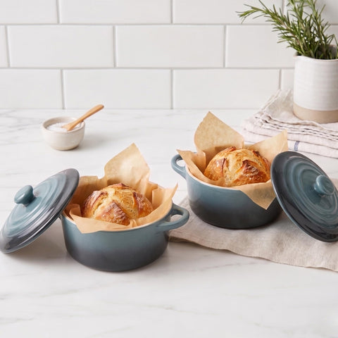 KooK cocotte handle detail highlighting comfort-grip for safe carrying