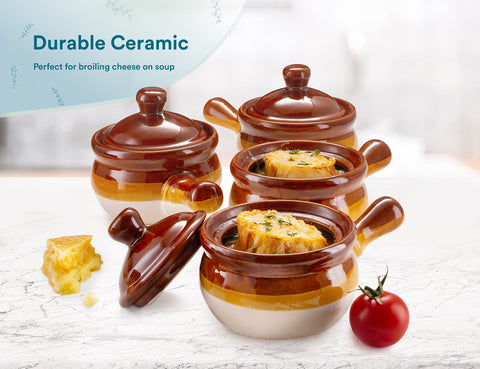 KooK four crocks side by side showing consistent 15 oz portion capacity benefit