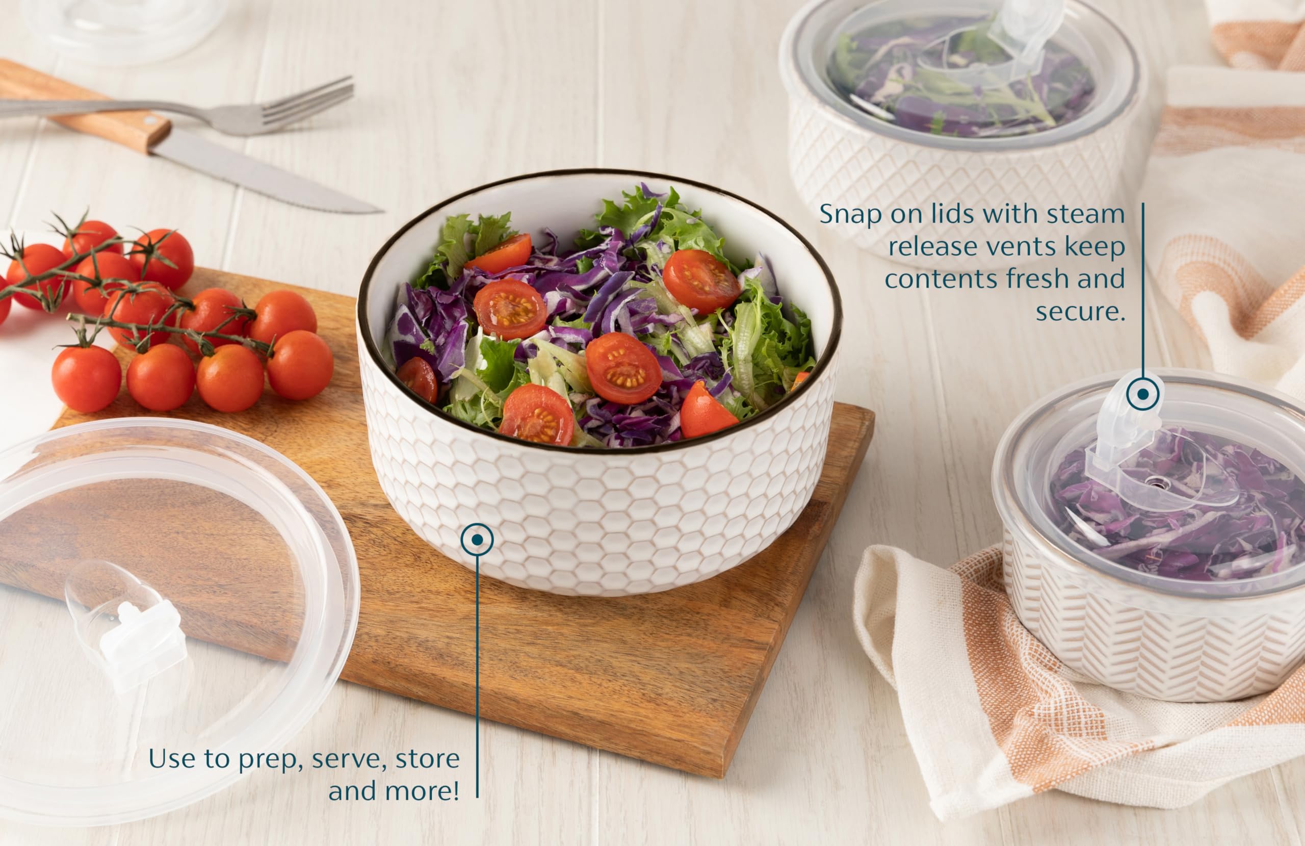 KooK stacked bowls to show compact nesting and space-saving benefit