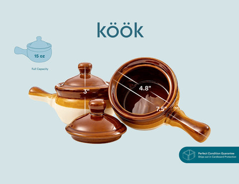KooK crock on dining table with garnish illustrating stylish presentation benefit