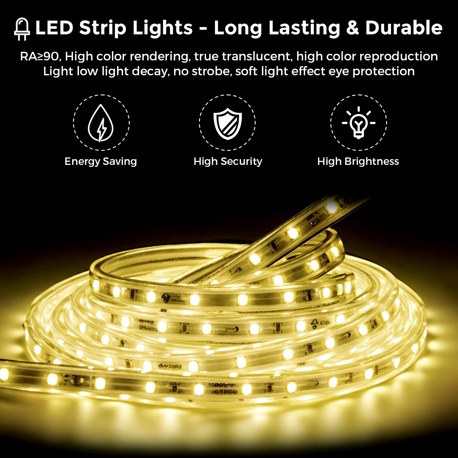 Koonmi LED edges close-up highlighting even light strips and clearer grooming