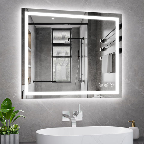 Koonmi front view mirror showing even lighting benefit