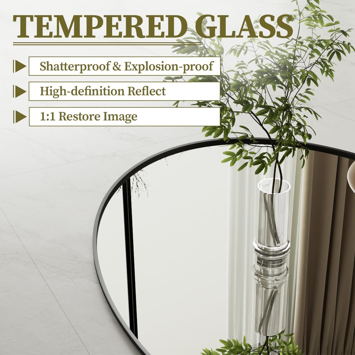 Koonmi glass surface detail showing HD reflection for accurate grooming