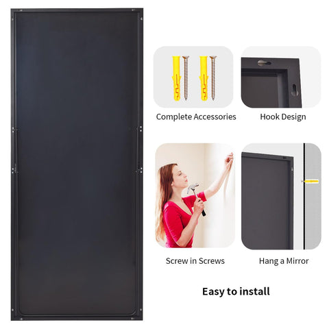 Koonmi mirror in bedroom lifestyle scene showing how it enhances space benefit: stylish decor