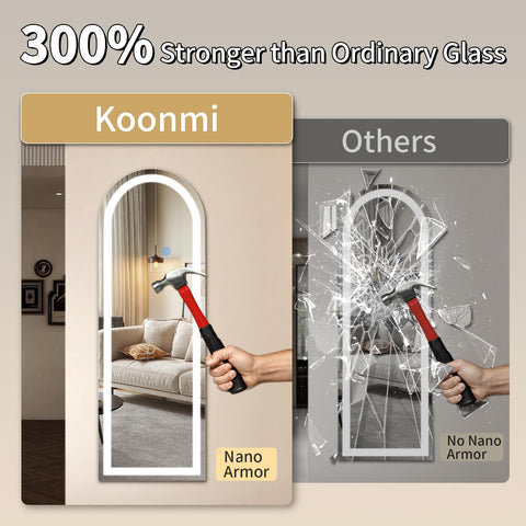Koonmi closeup of LED lights showing bright, shadow-free illumination benefit