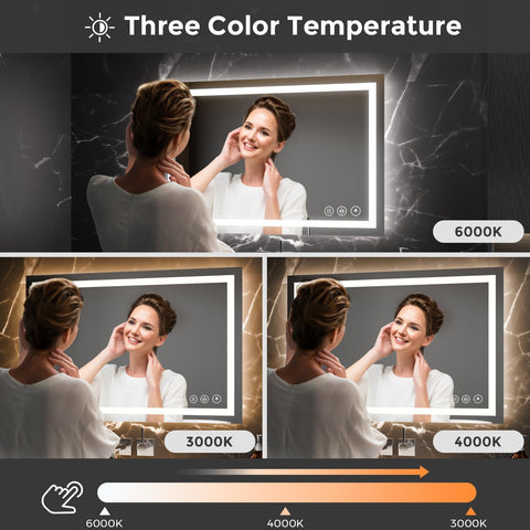 Koonmi mirror mounted vertically showing flexible installation options