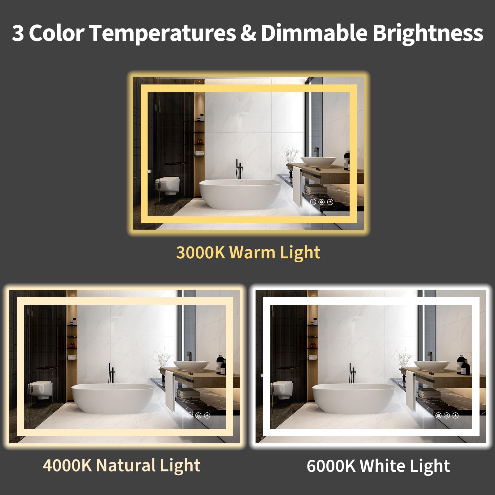 Koonmi vertical installation in bathroom highlighting versatile mounting