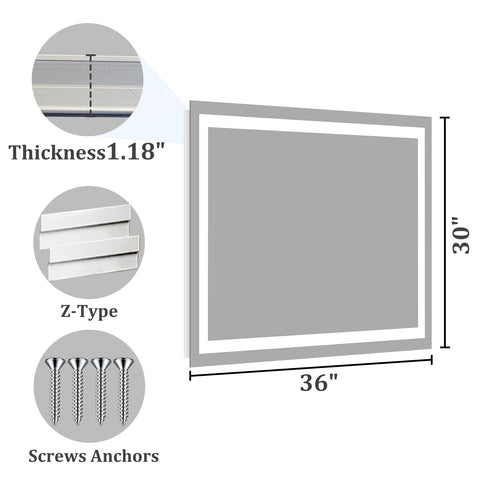 Koonmi mirror next to sink showing size and scale clarity