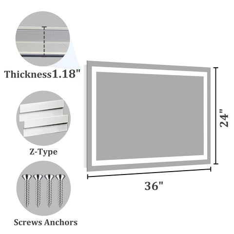 Koonmi mirror next to ruler for 36x24 scale and size clarity