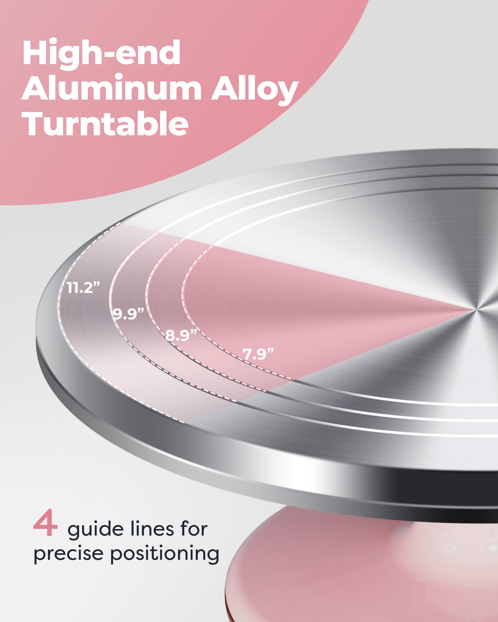 Kootek close-up of aluminum surface highlighting durable stability