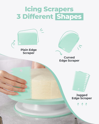 Kootek fondant molds and smoother displayed, helps create clean shapes