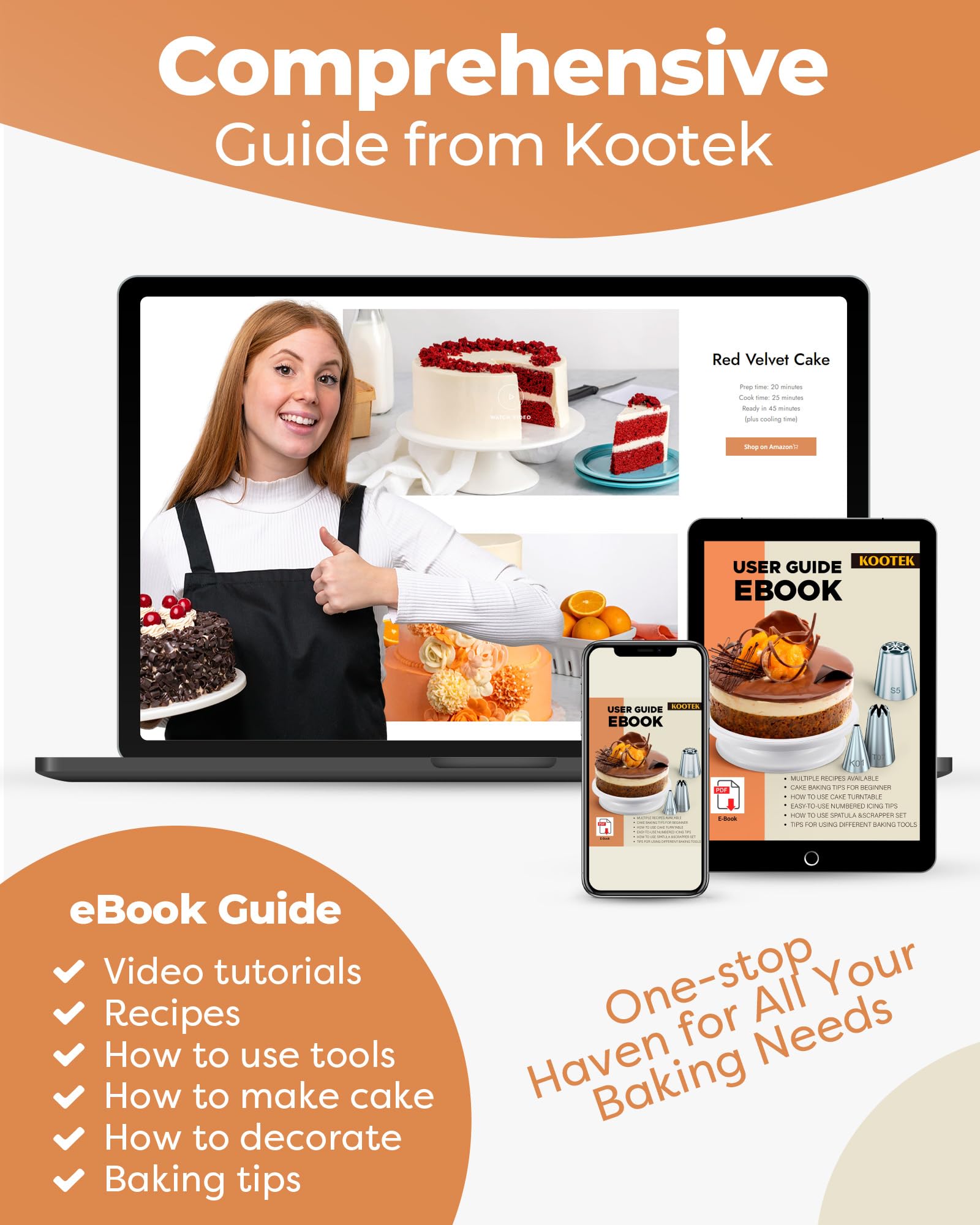 Kootek kit on bakery table showing how tools streamline baking workflow