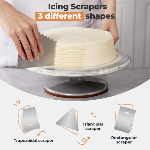 Kootek angled offset and silicone spatula tools for precise frosting and mixing