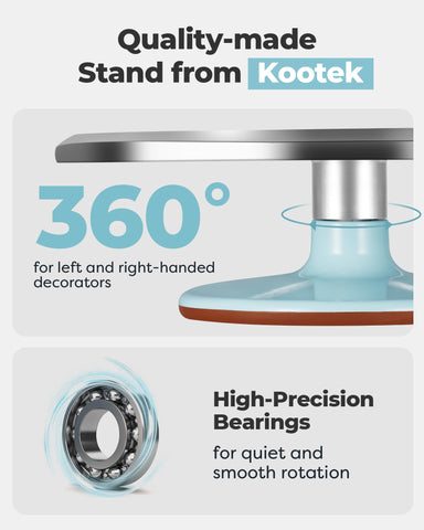 Kootek rubber feet and sturdy base providing wobble-free stability
