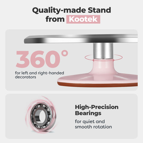 Kootek rubber feet detail preventing slips and protecting countertops during use