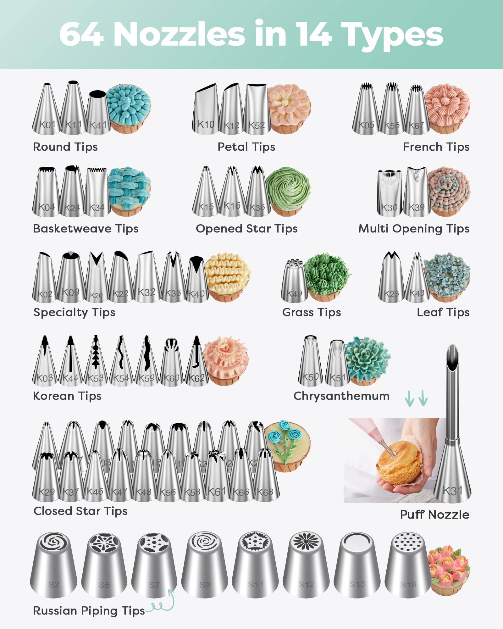 Kootek stainless spatulas and scrapers close-up, demonstrates smooth finishing