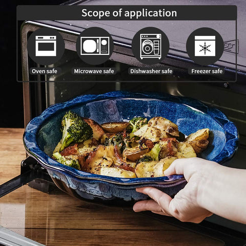 KOOV in-oven baking pie illustrating oven-safe performance up to 500°F benefit