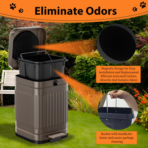 Kopuncare inner bucket removed with handle for easy emptying and rinsing