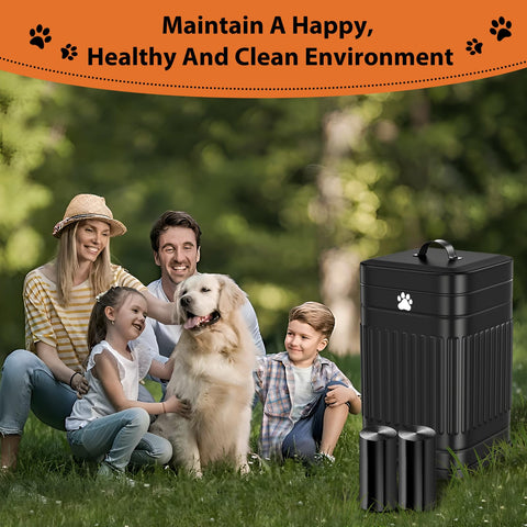 Kopuncare placed on patio to demonstrate neat outdoor waste management