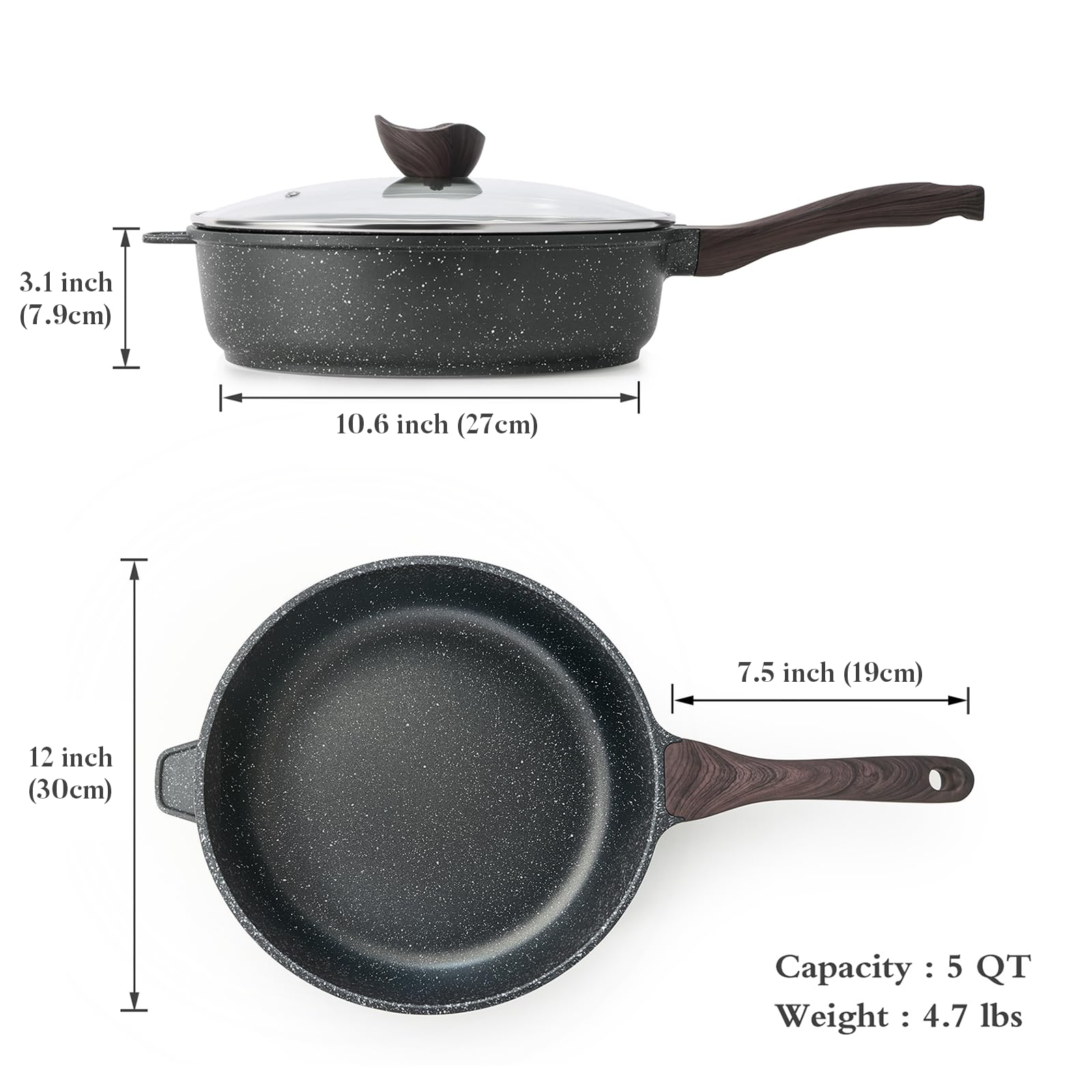 Kordisen lifestyle kitchen pan in use frying vegetables to illustrate everyday cooking convenience