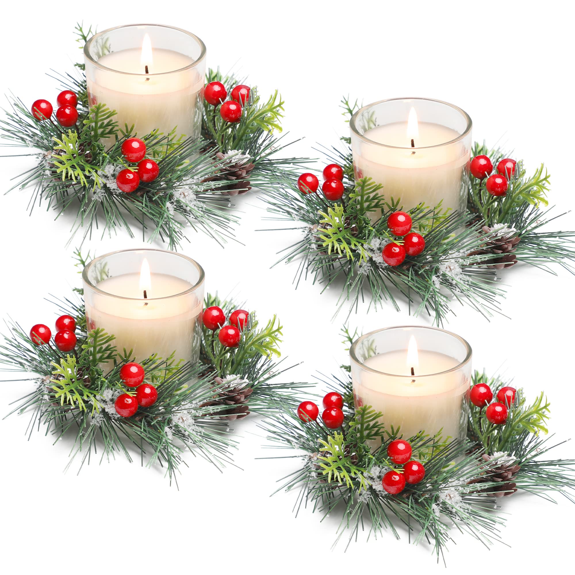 KORMMCO front packaging showing four clear candle rings, ready to gift