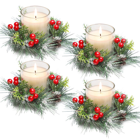 KORMMCO front packaging showing four clear candle rings, ready to gift